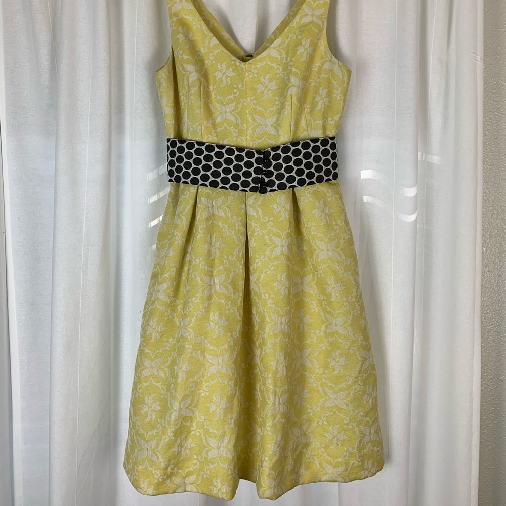 Anthropologie upholstered dress with pockets